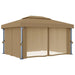 Pavilion cu perdea, gri taupe, 4x3 m, aluminiu - WALTI WALTI