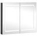 Dulap de baie cu oglindă și LED, 80x12,2x68 cm - WALTI WALTI