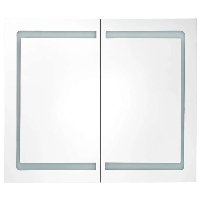 Dulap de baie cu oglindă și LED, 80x12,2x68 cm - WALTI WALTI