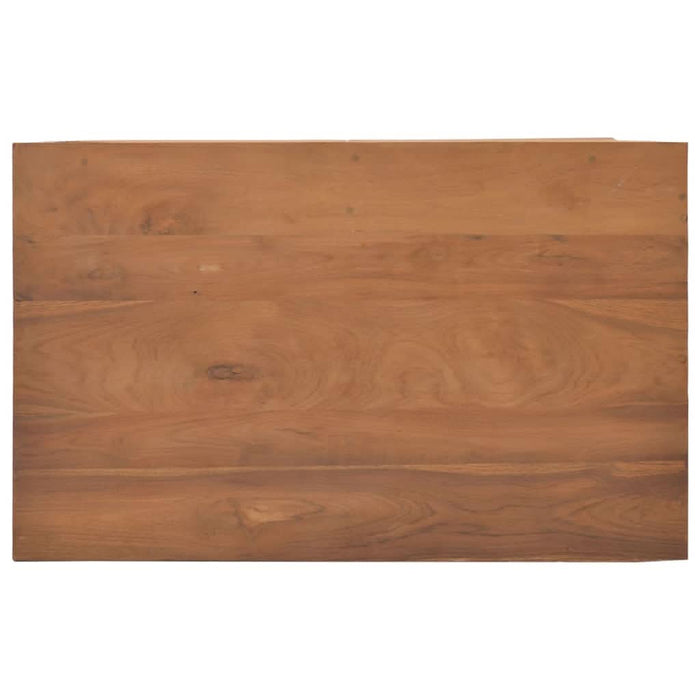 Comodă TV cu roți, 80x50x42 cm, lemn masiv de tec - WALTI WALTI