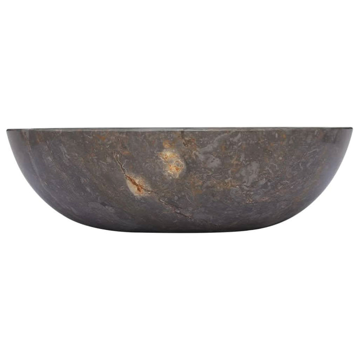 Chiuvetă, gri, Ø40x12 cm, marmură - WALTI WALTI