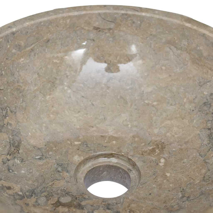 Chiuvetă, gri, Ø40x12 cm, marmură - WALTI WALTI