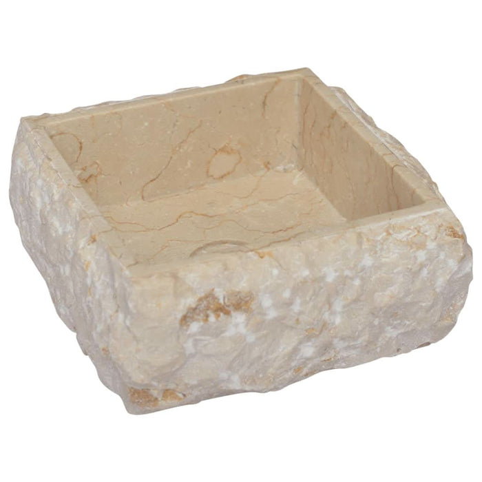 Chiuvetă, crem, 30x30x13 cm, marmură - WALTI WALTI