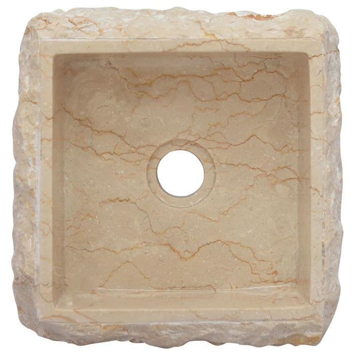 Chiuvetă, crem, 30x30x13 cm, marmură - WALTI WALTI