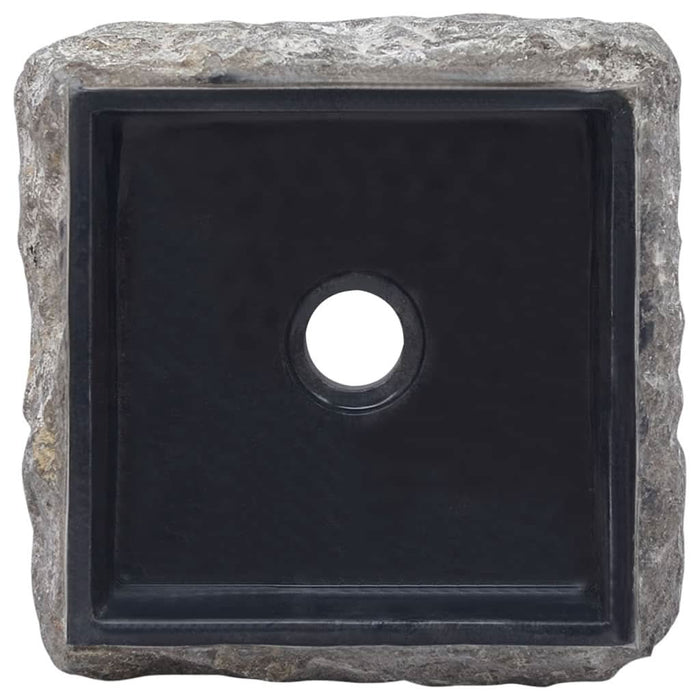 Chiuvetă, negru, 30x30x13 cm, marmură - WALTI WALTI