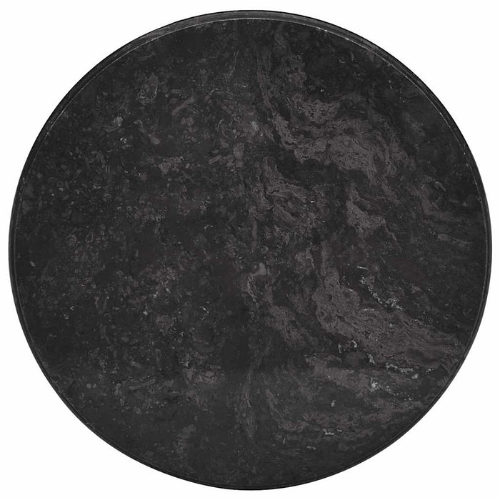 Blat de masă, negru, Ø50x2,5 cm, marmură - WALTI WALTI