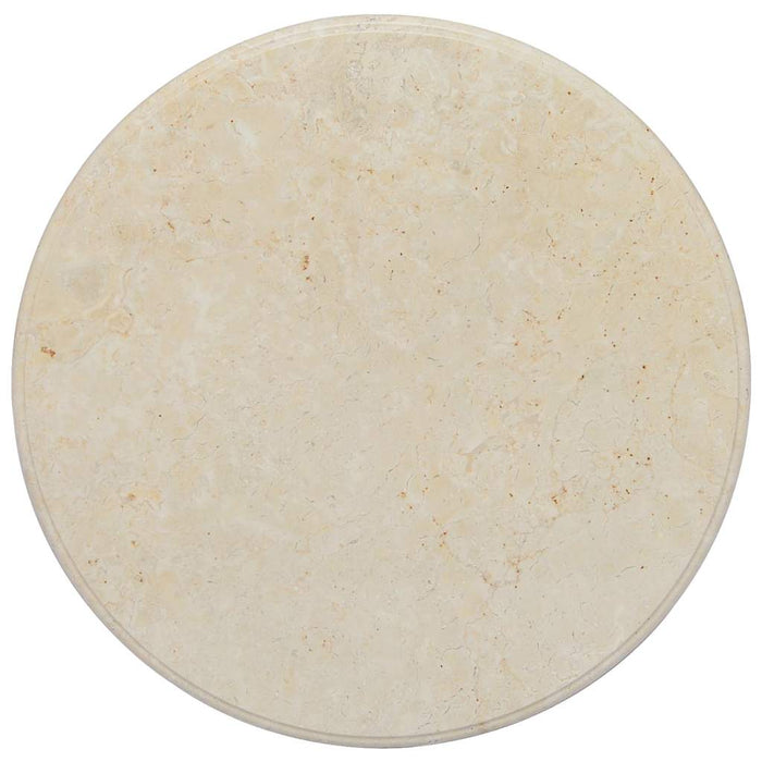 Blat de masă, crem, Ø60x2,5 cm, marmură - WALTI WALTI