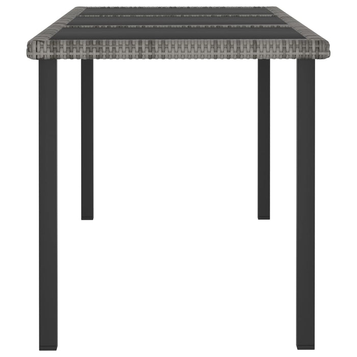 Set mobilier de grădină, 7 piese, gri, poliratan - WALTI WALTI