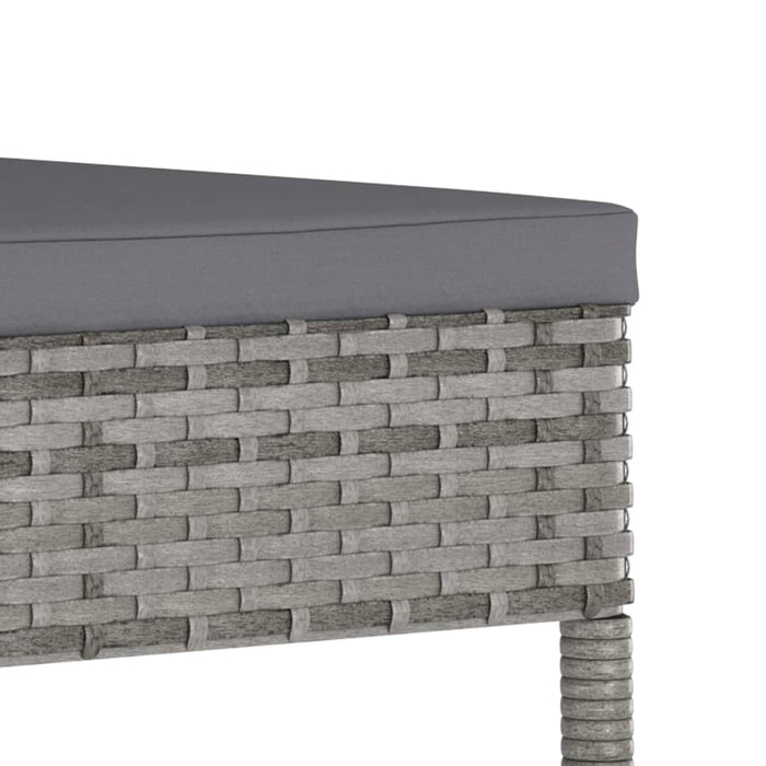 Set mobilier de grădină, 7 piese, gri, poliratan - WALTI WALTI