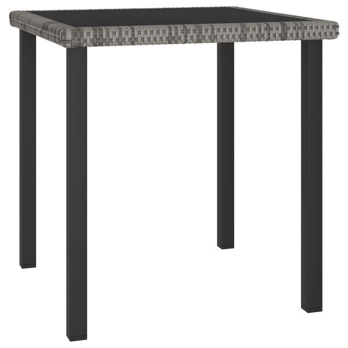 Set de masă pentru grădină, 5 piese, gri, poliratan - WALTI WALTI