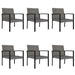 Set mobilier de grădină, 7 piese, gri, poliratan - WALTI WALTI