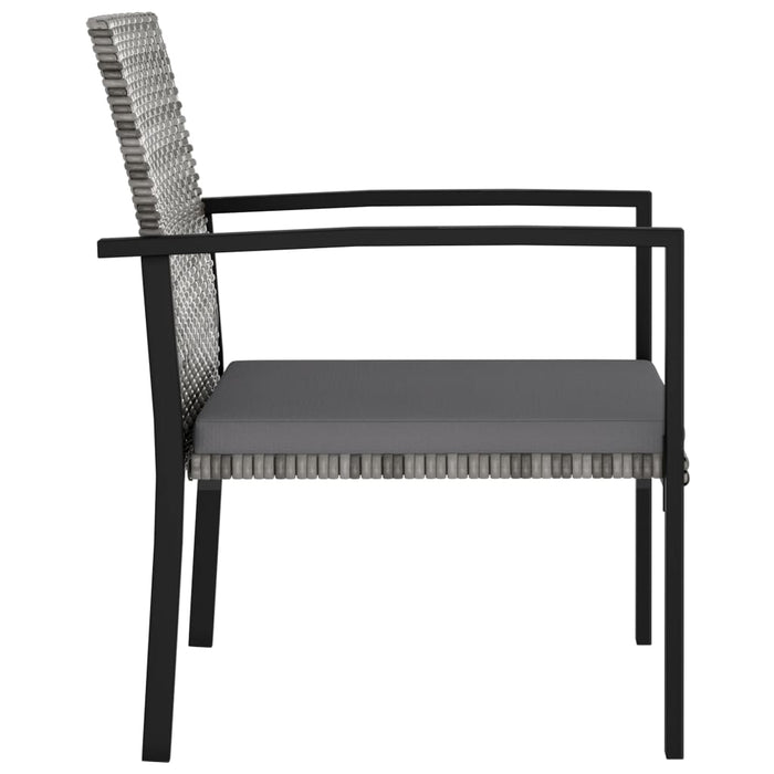 Set mobilier de grădină, 7 piese, gri, poliratan - WALTI WALTI