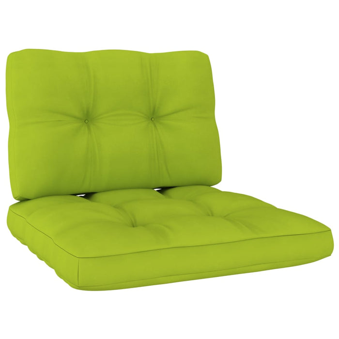Scaun de grădină cu perne verde aprins, lemn de pin tratat WALTI