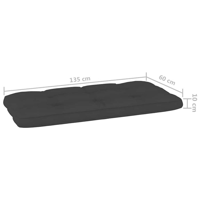 Bancă de grădină de colț, cu perne, 239 cm, lemn de pin tratat WALTI