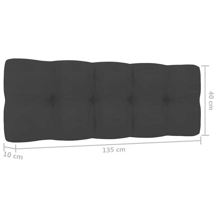 Bancă de grădină de colț, cu perne, 239 cm, lemn de pin tratat WALTI