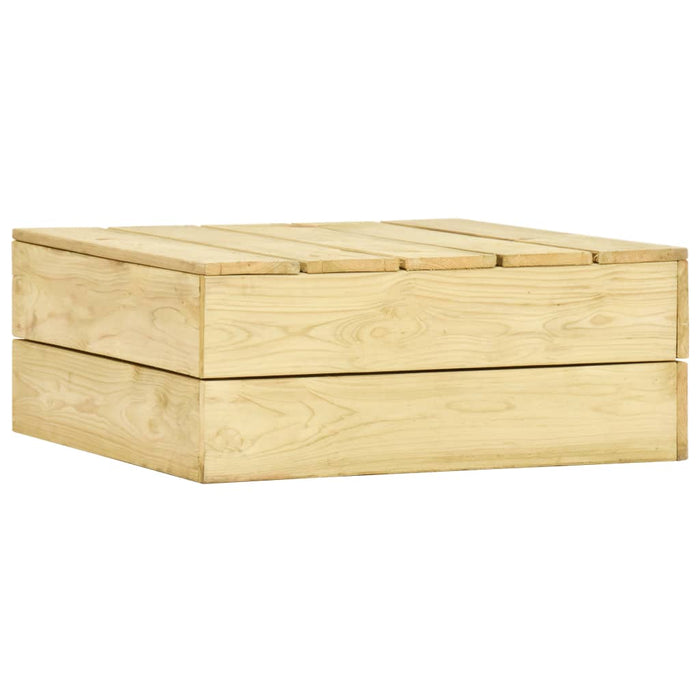 Set mobilier de grădină cu perne, 3 piese, lemn de pin tratat - WALTI WALTI