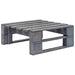 Set mobilier din paleți cu perne, 4 piese, gri, lemn pin tratat - WALTI WALTI