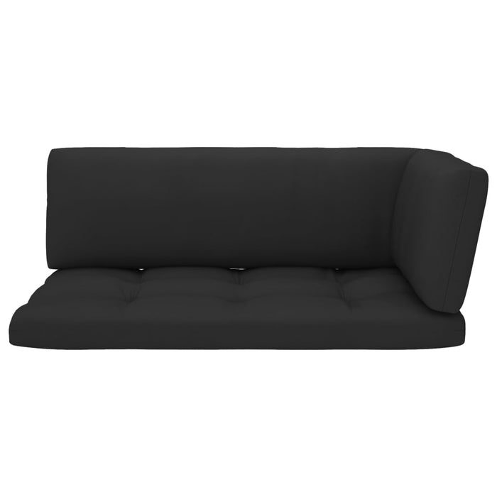 Set mobilier din paleți cu perne, 4 piese, gri, lemn pin tratat - WALTI WALTI