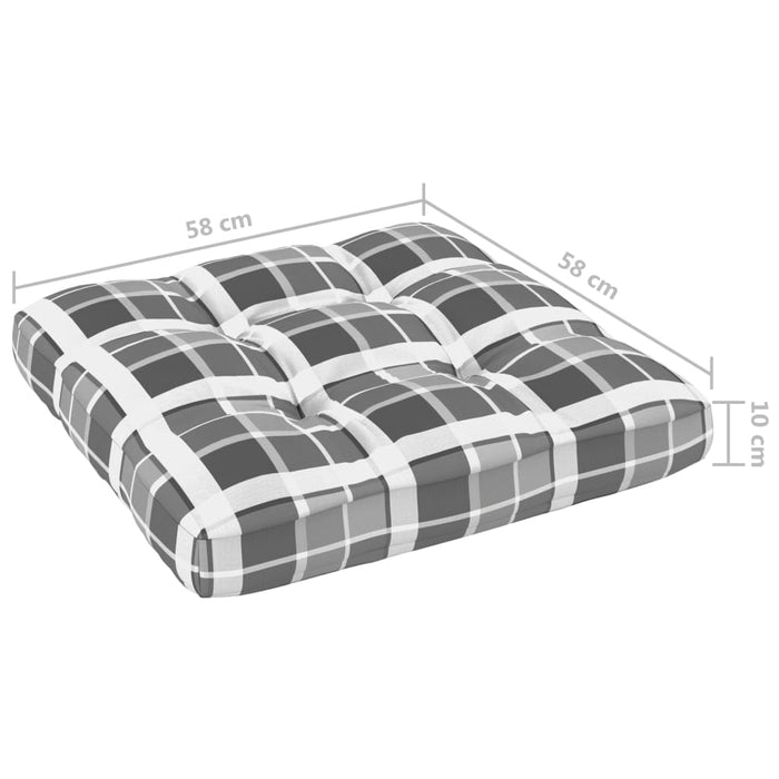 Set mobilier paleți cu perne, 4 piese, lemn de pin tratat WALTI