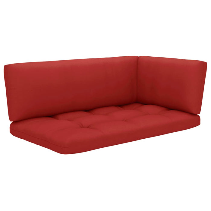Set mobilier din paleți cu perne, 6 piese, gri, lemn pin tratat WALTI