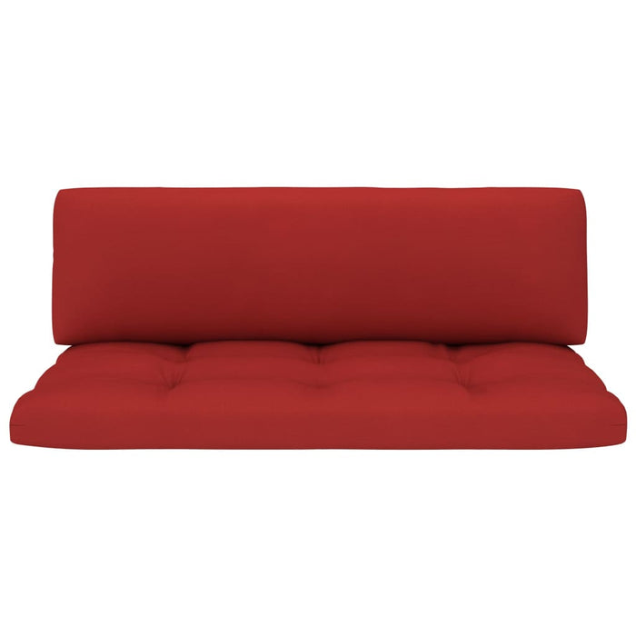 Set mobilier din paleți cu perne, 6 piese, alb, lemn pin tratat WALTI