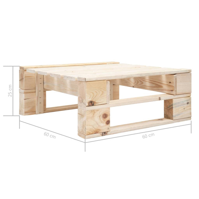 Set mobilier de grădină cu perne, 6 piese, lemn pin tratat WALTI