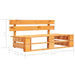 Set mobilier paleți, 6 piese, maro miere, lemn de pin tratat - WALTI WALTI