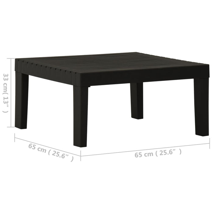 Set mobilier de grădină cu perne, 2 piese, gri, plastic - WALTI WALTI
