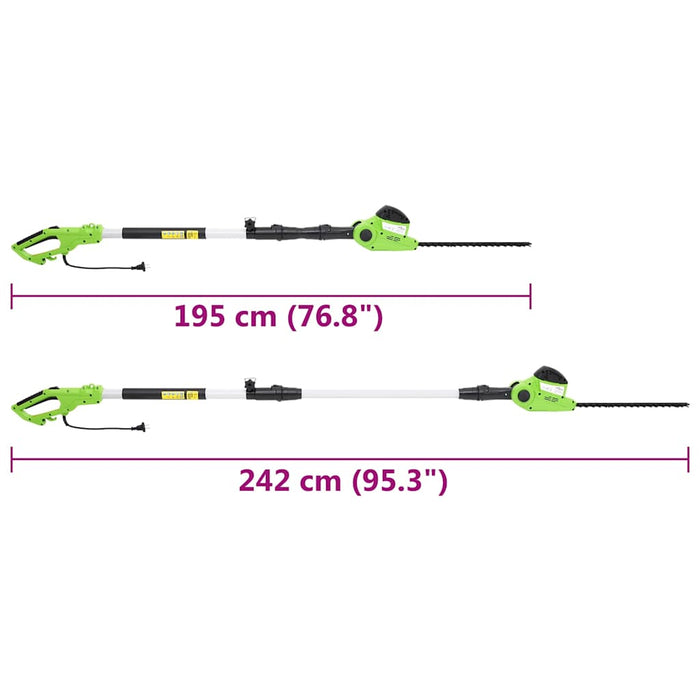 Trimmer electric de gard viu cu tijă telescopică, 41 cm, 550 W WALTI