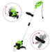 Trimmer de gazon electric cu tijă telescopică, 29 cm, 550 W - WALTI WALTI