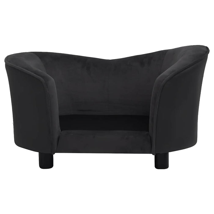 Canapea pentru câini negru 69x49x40 cm, pluș/piele ecologică - WALTI WALTI