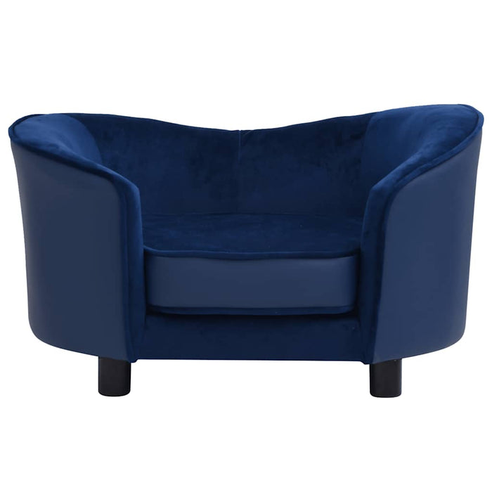 Canapea pentru câini albastru 69x49x40 cm, pluș/piele ecologică - WALTI WALTI