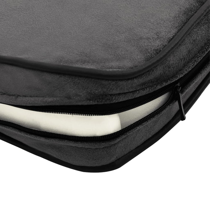 Canapea câini, gri închis, 81x43x31 cm, pluș/piele ecologică - WALTI WALTI