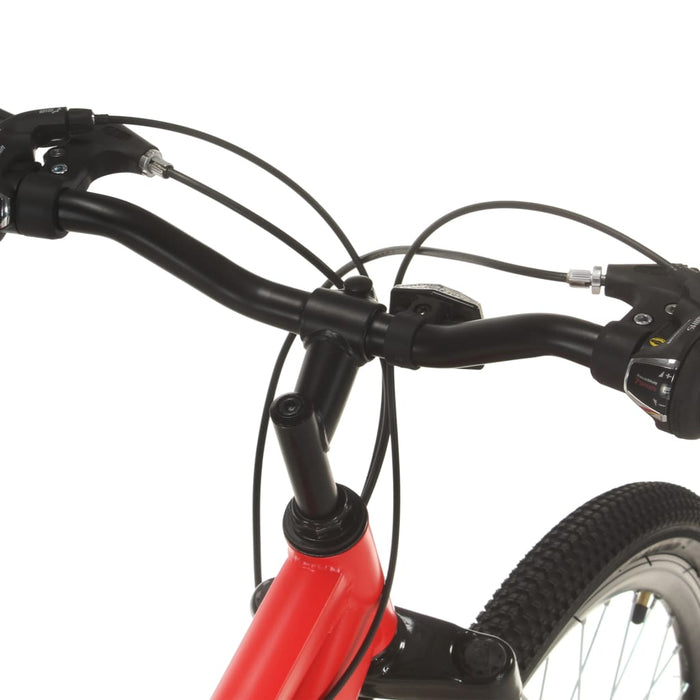 Bicicletă montană cu 21 viteze, roată 27,5 inci, roșu, 38 cm - WALTI WALTI
