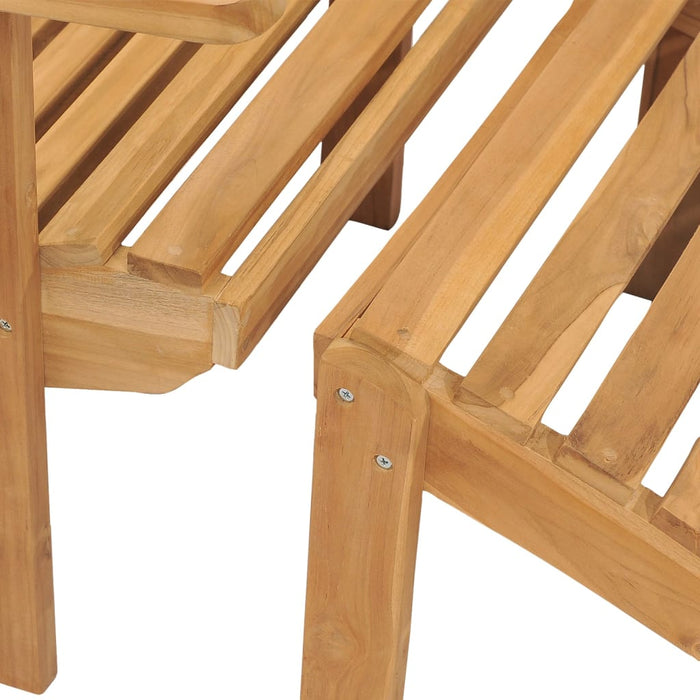 Scaun Adirondack cu suport de picioare, lemn masiv de tec WALTI