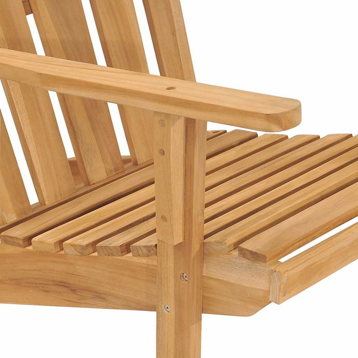 Scaun Adirondack, lemn masiv de tec WALTI