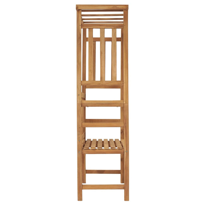 Bancă de grădină cu pergolă, 115 cm, lemn masiv de tec - WALTI WALTI