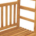 Bancă de grădină cu pergolă, 115 cm, lemn masiv de tec - WALTI WALTI