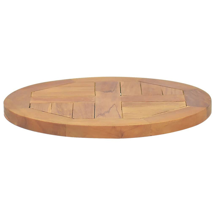 Blat de masă, 40 cm, lemn masiv de tec, rotund, 2,5 cm - WALTI WALTI
