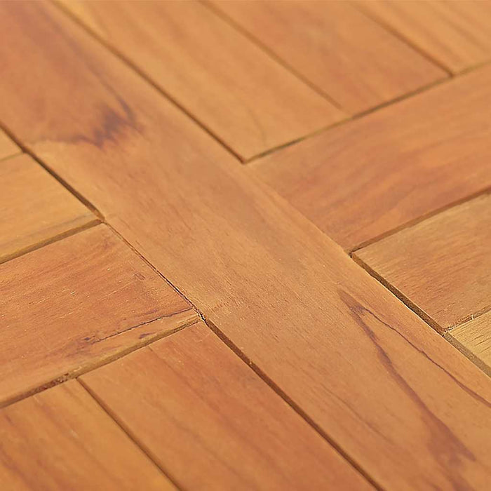 Blat de masă, 40 cm, lemn masiv de tec, rotund, 2,5 cm - WALTI WALTI