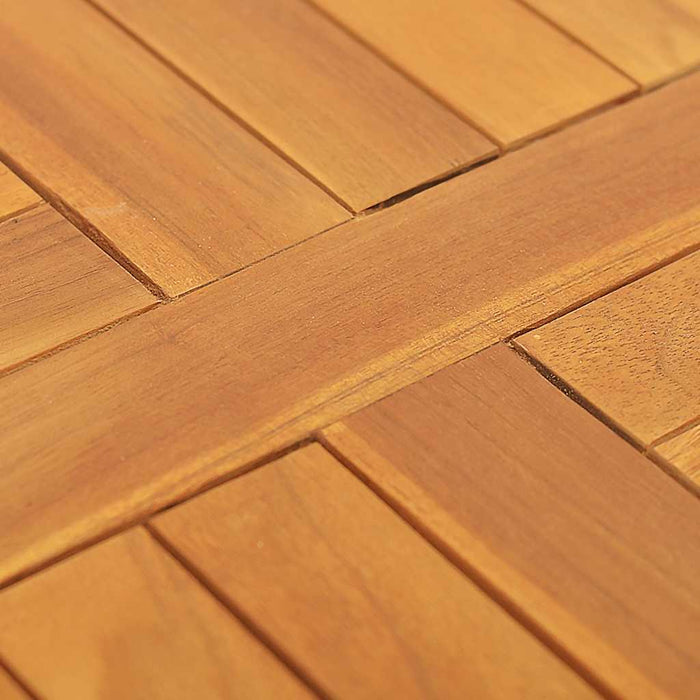 Blat de masă, 50 cm, lemn masiv de tec, rotund, 2,5 cm - WALTI WALTI