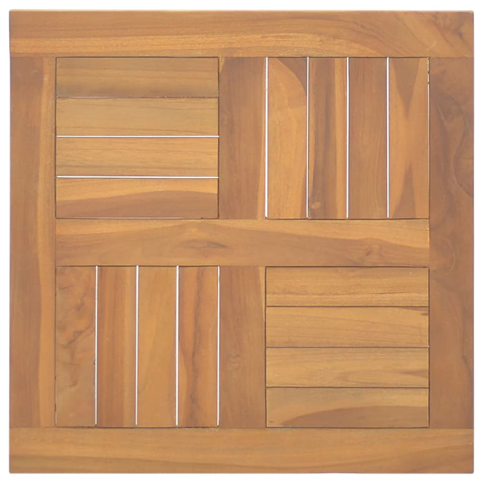 Blat de masă, 50x50x2,5 cm, lemn masiv de tec, pătrat - WALTI WALTI