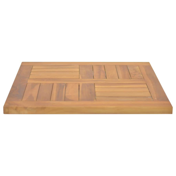 Blat de masă, 50x50x2,5 cm, lemn masiv de tec, pătrat - WALTI WALTI