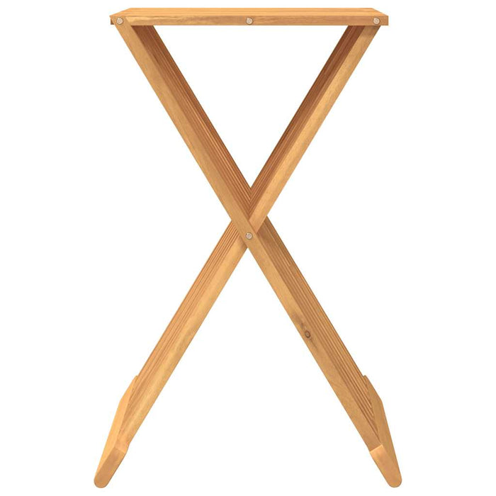 Taburet pliabil, 40x32,5x70 cm, lemn masiv de tec WALTI