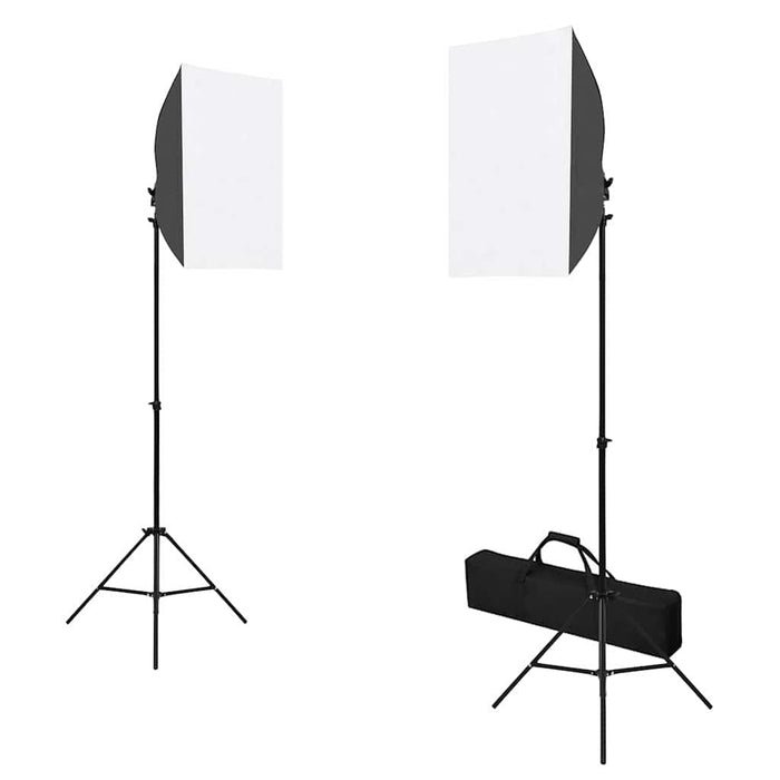 Set studio foto cu lumini softbox, fundal și reflector - WALTI WALTI