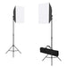 Set studio foto cu lumini softbox, fundal și reflector - WALTI WALTI