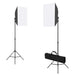 Set studio foto cu lumini softbox, fundal și reflector - WALTI WALTI