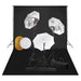 Set studio foto cu lămpi, umbrele, fundal și reflector - WALTI WALTI