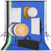 Set studio foto cu lumini softbox, fundal și reflector - WALTI WALTI