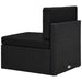 Set mobilier de grădină, 6 piese, negru, poliratan - WALTI WALTI